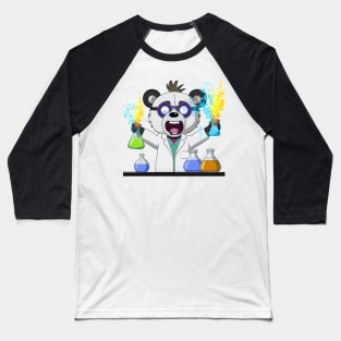 Mad Panda Scientist Baseball T-Shirt